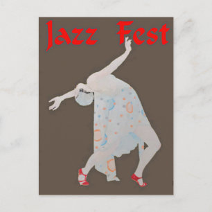 Jazz Fest Dancer 3 Postcard