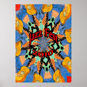 Jazz Fest Guitars Poster