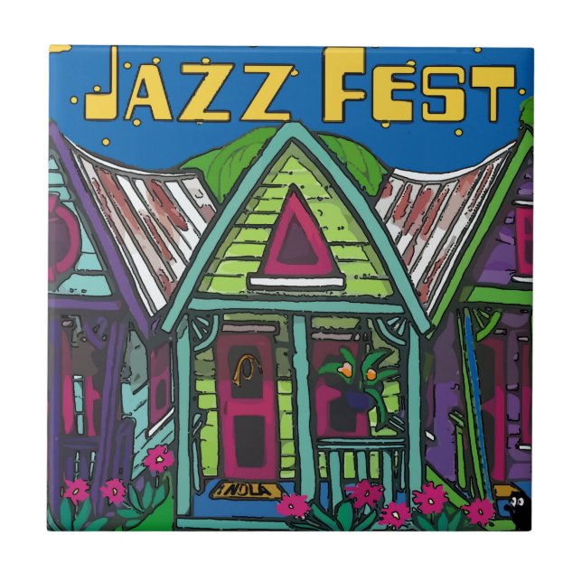 Jazz fest Houses Tile (Front)