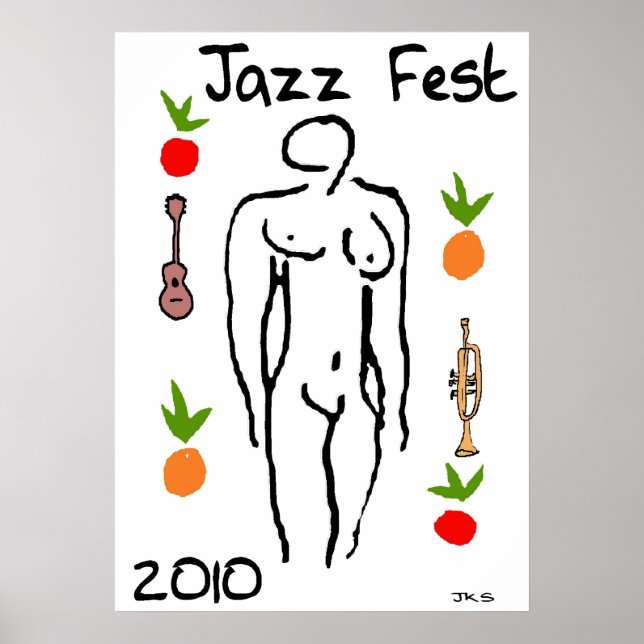 Jazz Fest Matisse Style Poster (Front)