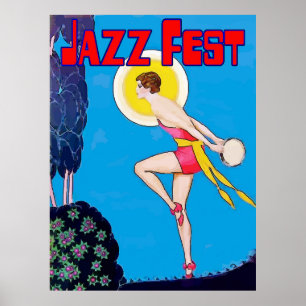 Jazz Fest Moon Dancer Poster