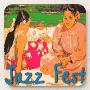 Jazz fest Women on Blanket Coaster