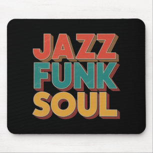 Jazz Funk And Soul - Afro Retro Vintage Music Mouse Mat
