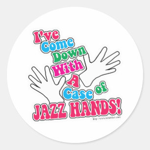 Jazz Hands! Classic Round Sticker