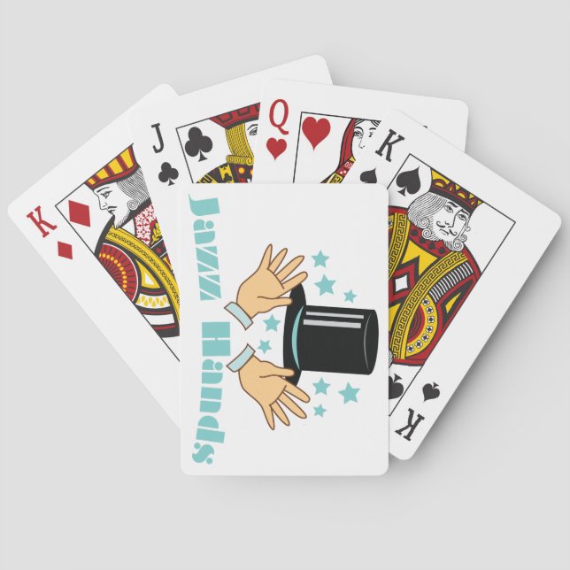 Jazz Hands Playing Cards (Back)