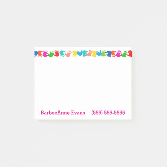 Jazz Hands Post-it Notes (Front)