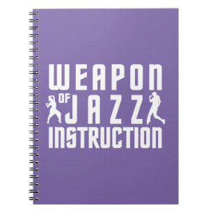 Jazz Instruction custom color notebook