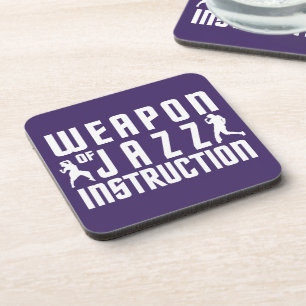Jazz Instruction custom colour coasters