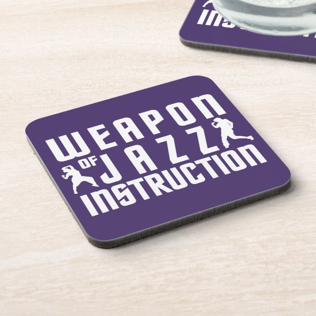 Jazz Instruction custom colour coasters (Left Side)
