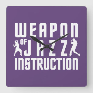 Jazz Instruction custom colour wall clock