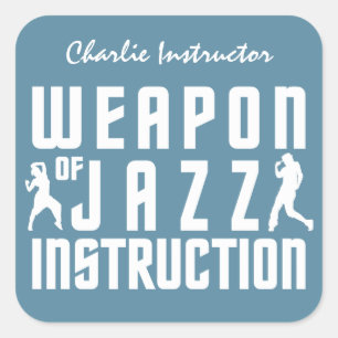 Jazz Instruction custom name & colour stickers