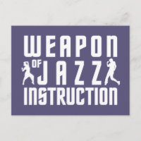 Jazz Instruction custom postcard