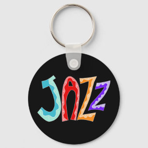 Jazz Lettering Key Ring