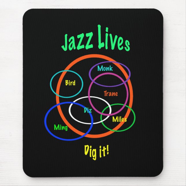 Jazz Lives Mouse Mat (Front)