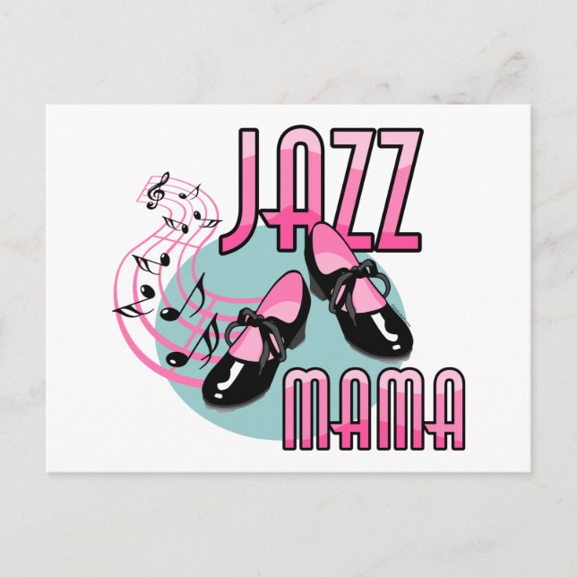 Jazz Mama Tap Dancing Postcard (Front)