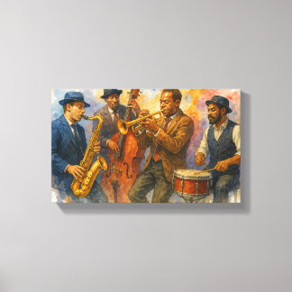 Jazz Muscians Canvas Print