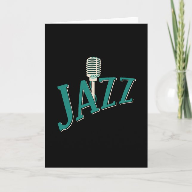 Jazz Music Card (Front)