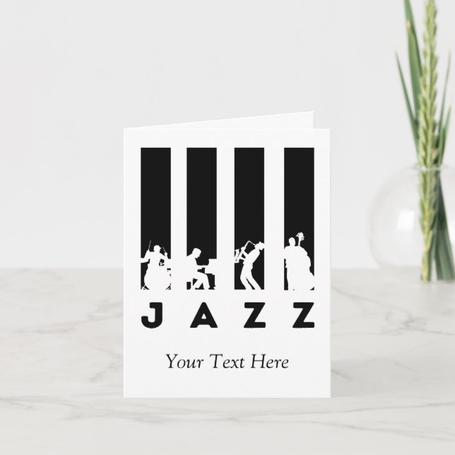 Jazz Music concert personalised Invitation (Front)