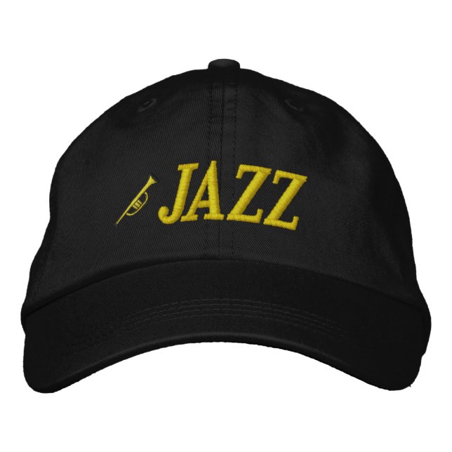 Jazz Music Embroidered Hat (Front)