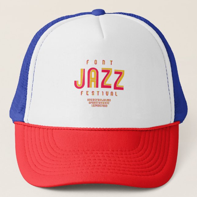 jazz music festival t-shirt trucker hat (Front)