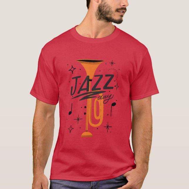 Jazz music improvisation festival boy T-Shirt (Front)