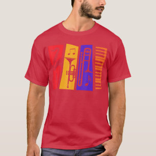 Jazz Music Instruments for Jazz Lovers Players Jaz T-Shirt