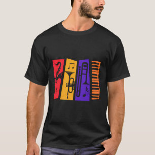 Jazz Music Instruments For Jazz Lovers T-Shirt