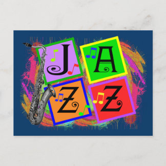 Jazz Music Lovers Gifts Postcard
