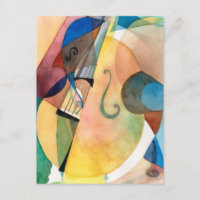 Jazz Music Painting "Bassline"