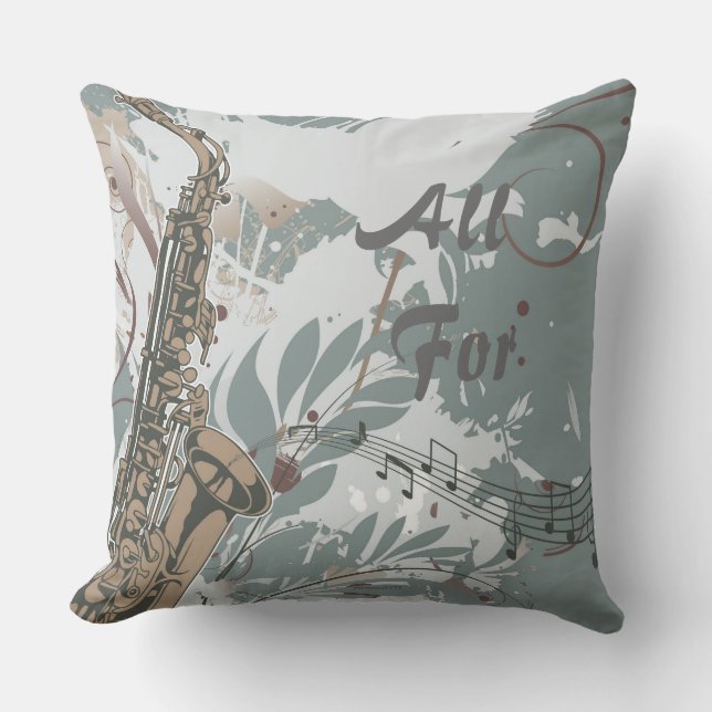 Jazz music pillow (Front)
