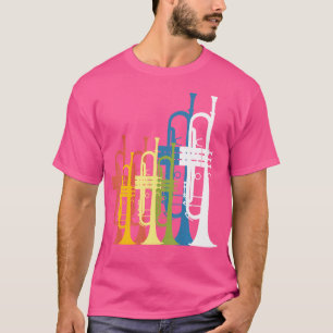 Jazz Music Player Trumpet Retro Vintage Shirt 70