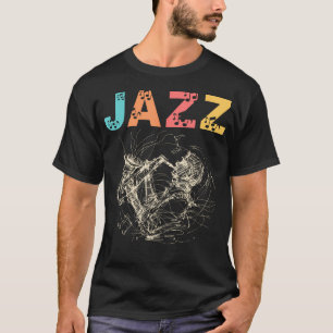 Jazz Music Saxophone Concert Trumpet Piano Orchest T-Shirt