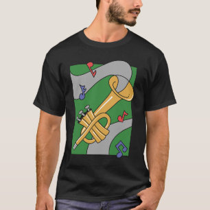 jazz music saxophone instrument notes T-Shirt