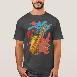 Jazz Musican Saxophonist Music Saxophone T-Shirt