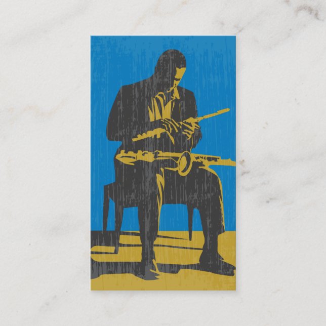 Jazz Musician Business Card (Front)
