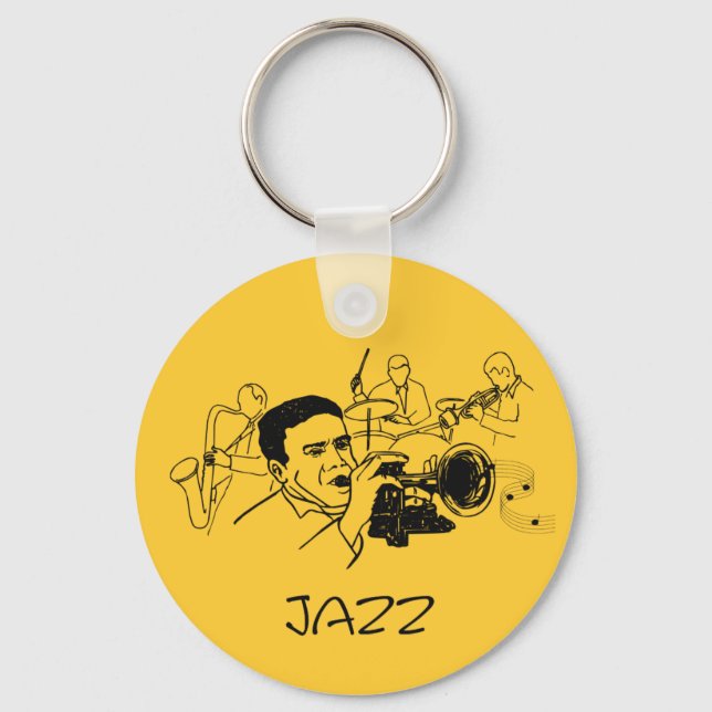 JAZZ musician design Key Ring (Front)