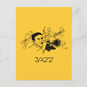 JAZZ musician design Postcard