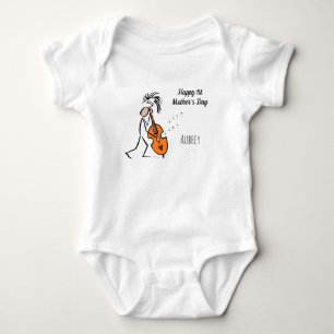 Jazz musician Double bass Contrabass Player Baby Bodysuit