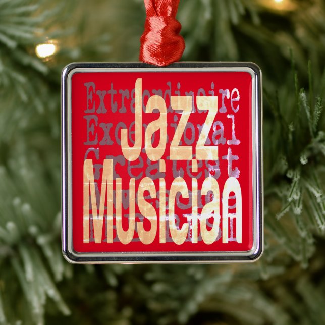 Jazz Musician Extraordinaire Metal Tree Decoration (Tree)