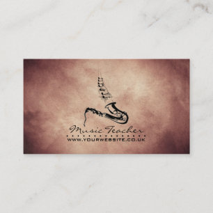 Jazz Musician/Music (Saxophone) v2 Business Card