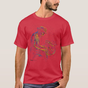 Jazz Musician Piano Player Pianist Artistic Music  T-Shirt