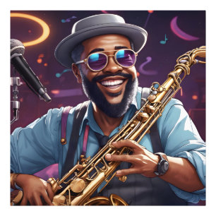 jazz musicians photo print