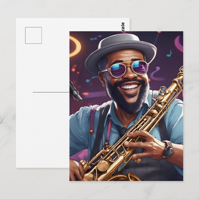 jazz musicians postcard (Front/Back)