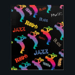 Jazz Musicians Retro Blues Music POP-ART Acrylic Print<br><div class="desc">Jazz Musicians Retro Music POP ART Hand Drawn Illustration,  Jazz band,  1930s - 1950s. Blues. Retro Music Saxophone player,  Guitar player,  Trombonist. Abstract Rainbow Bright colour. Christmas Gifts. Watercolor painting. Trendy Modern Design for Home Décor Art & Wall Décor,  Framed & Finished Art,  Acrylic Art</div>