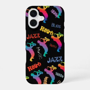 Jazz Musicians Retro Blues Music POP ART iPhone 16 Case