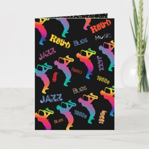 Jazz Musicians Retro Music Blues Party Electric Invitation