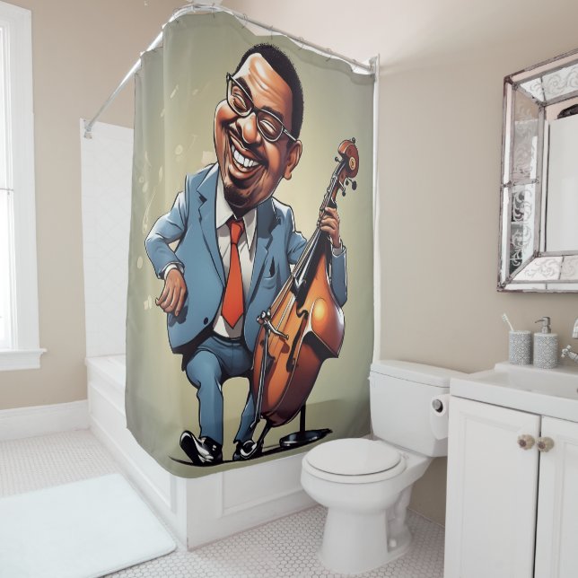 jazz musicians shower curtain (In Situ)