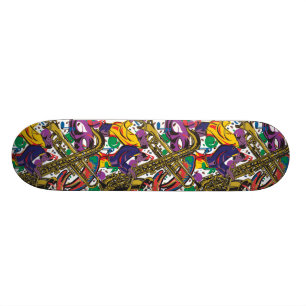 Jazz - New Orleasn Mardis Gras Skateboard