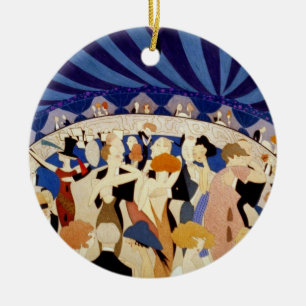 Jazz Night Dance Ceramic Tree Decoration