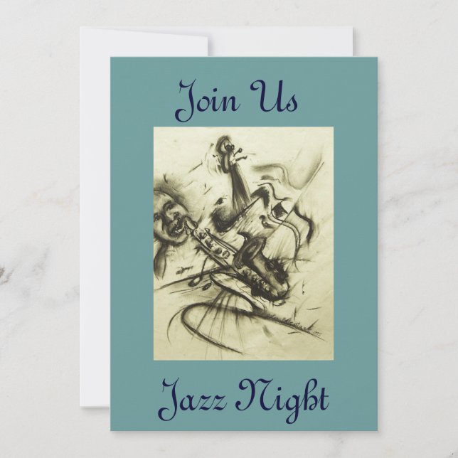 Jazz Night Invitations (Front)